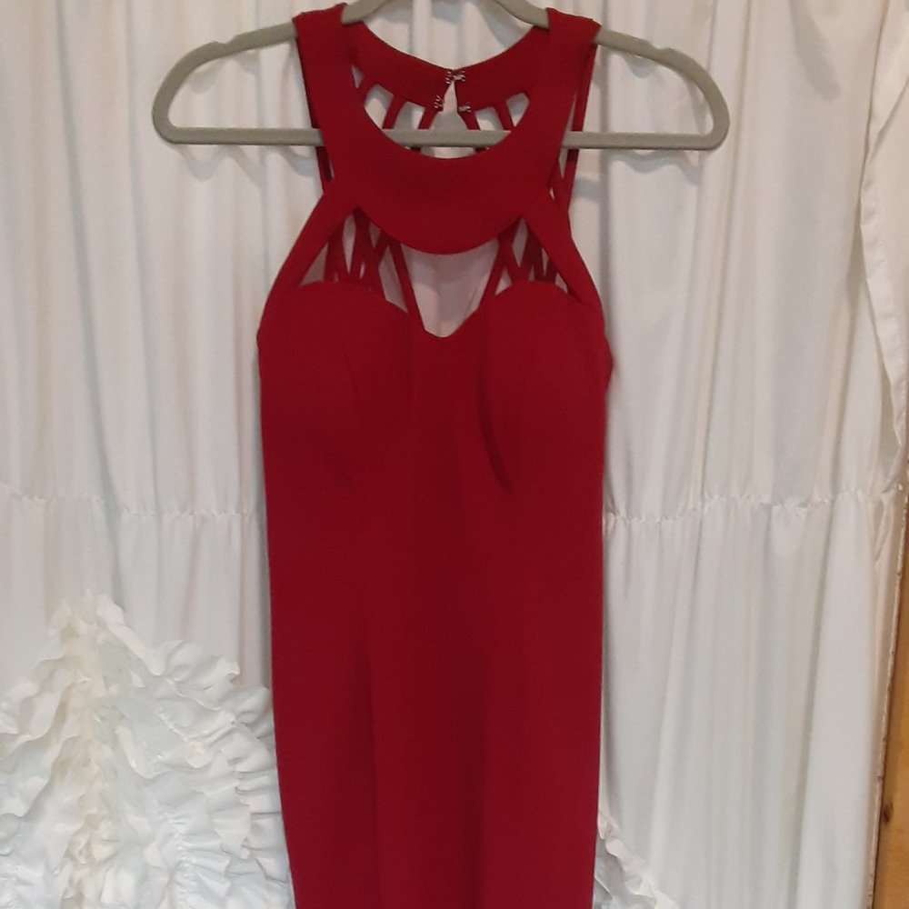 Speechless Red Strappy Dress